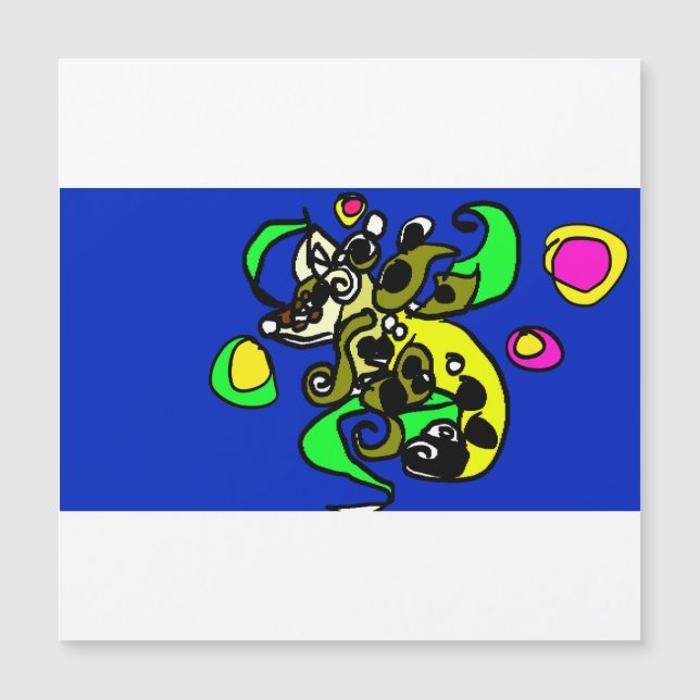 Carte Magnétique Sea dragon art  (Devant)