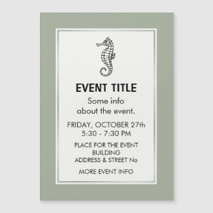 Carte Magnétique Seahorse Black