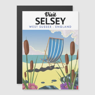 Carte Magnétique Selsey Sussex de l'Ouest Angleterre