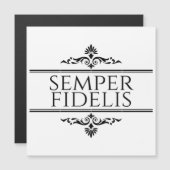 Carte Magnétique Semper Fidelis (Devant / Derrière)