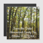 Carte Magnétique Sentier des Appalaches en octobre à Shenandoah (Devant / Derrière)