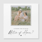 Carte Magnétique Serez-vous mon chef d'honneur Photo Mariage (Devant)