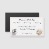 Carte Magnétique Services pour animaux de compagnie chaton et chiot (Devant / Derrière)