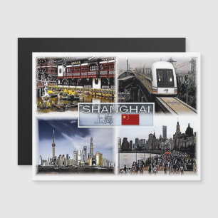Carte Magnétique Shanghai - Chine - Mosaic -