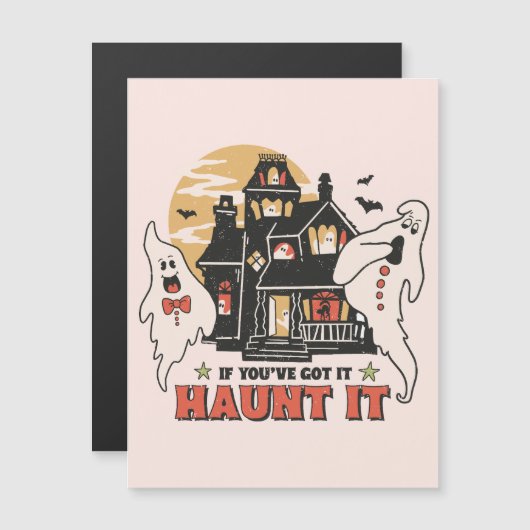 Carte Magnétique Si vous l'avez, Haunt It -Ghouls and Scary House (Devant / Derrière)
