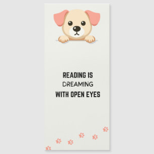 Carte Magnétique signet de chien de regard mignon et drôle avec Cit
