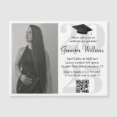 Carte Magnétique simple graduation photo 2025 partie qr code aimant (Devant)