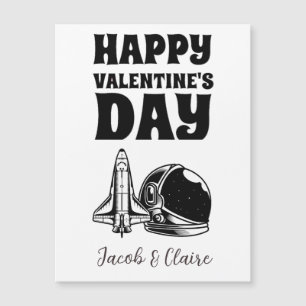 Carte Magnétique Simple mignonne coeur Joyeux Valentines jour Coupl