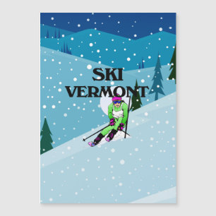 Carte Magnétique Ski SUPÉRIEUR Vermont