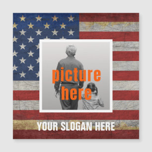CARTE MAGNÉTIQUE SLOGAN PERSONNALISÉ DICTON DE PAYS DRAPEAU PERSONN