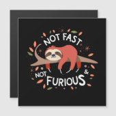 Carte Magnétique Sloth - Pas Rapide Pas Furieux (Devant / Derrière)