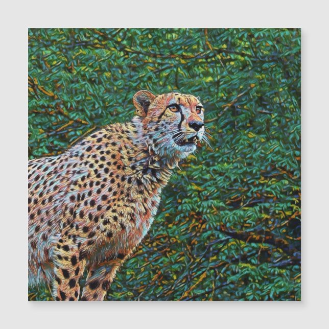 Carte Magnétique smartmix animal - guépard 6 (Devant)