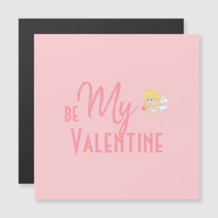 Carte Magnétique Soft Romantic Rose Be My Valentine Magazine Card