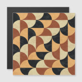 Carte Magnétique Sol en marbre ancien, texture géométrique transpar (Devant / Derrière)