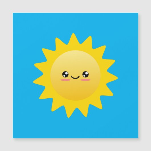 Carte Magnétique Soleil (Devant)