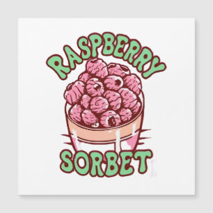 Carte Magnétique Sorbet de framboise 