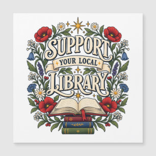 Carte Magnétique Soutenez votre bibliothèque locale