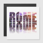 Carte Magnétique souvenir texte Rome (Devant / Derrière)