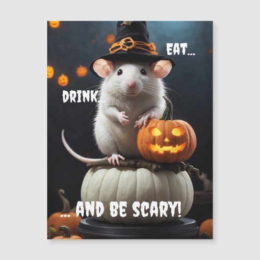 Carte Magnétique Soyez effrayant (Devant)