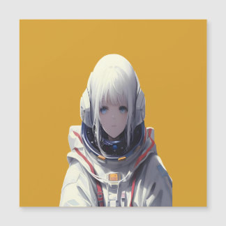Carte Magnétique Space Girl Art Print - Cosmic Adventure