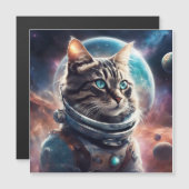 Carte Magnétique Space Kitty (Devant / Derrière)