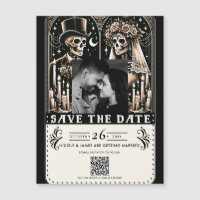 Squelettes de Tarot Mariée Marié Mariage Réservez