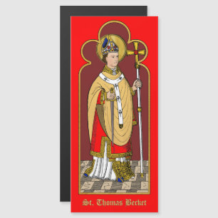 Carte Magnétique St. Thomas Becket avec Épée (M 033; Colorisée)