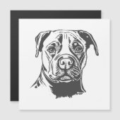 Carte Magnétique Staffordshire Bull Terrier (Devant / Derrière)