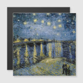 Carte Magnétique Starry Night Vincent van Gogh (Devant / Derrière)