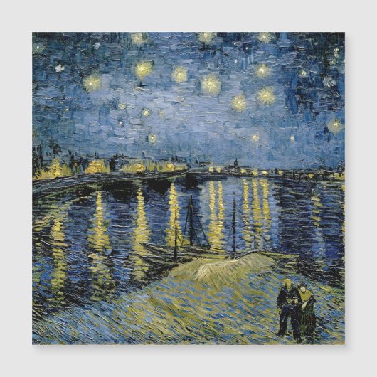 Carte Magnétique Starry Night Vincent van Gogh (Devant)