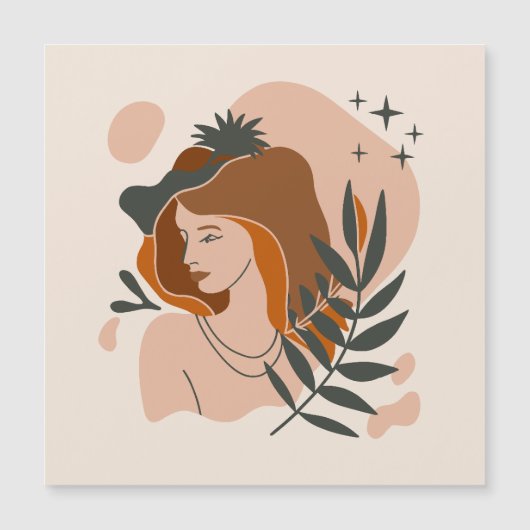 Carte Magnétique Stars Boho Woman (Devant)