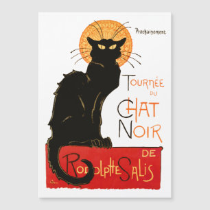 Carte Magnétique Steinlen Chat Noir Classique Art Français