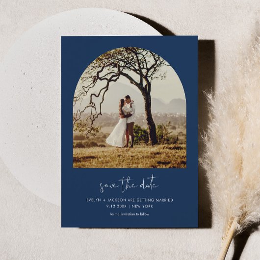 Carte Magnétique STELLA Modern Arch Photo Enregistrer la date Magne