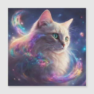 Carte Magnétique Stellar Kitty - art de chat cosmique