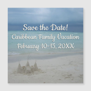 Carte Magnétique Stormy Sandcastle Beach Landscape