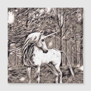 Carte Magnétique Style rustique - Unicorn