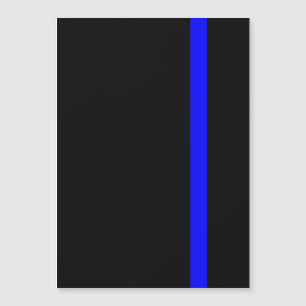 Carte Magnétique Style vertical Symbolique Ligne Bleue Mince