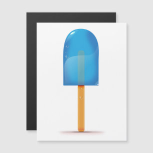 Carte Magnétique Sucette Glace Bleue