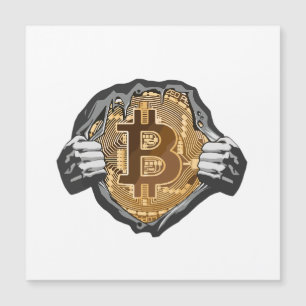 Carte Magnétique Super héros Bitcoin