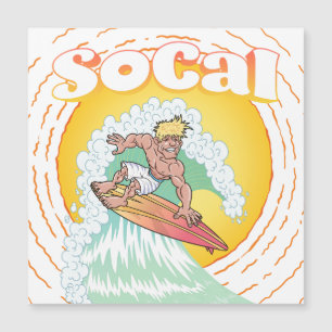 Carte Magnétique Surfer SoCal