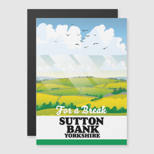 Carte Magnétique Sutton Bank yorkshire affiche voyage