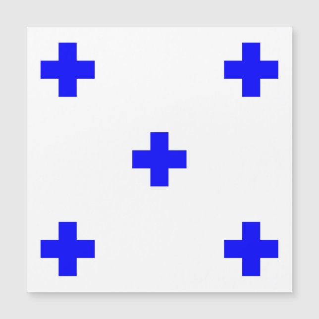 Carte Magnétique symbole alphabétique maritime zéro (Devant)