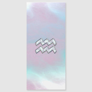 Carte Magnétique Symbole Aquarius Zodiac Pastels Mère du Décor Pear