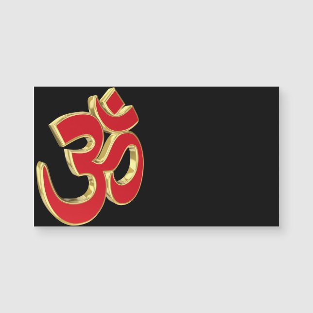 Carte Magnétique Symbole Om (Devant)