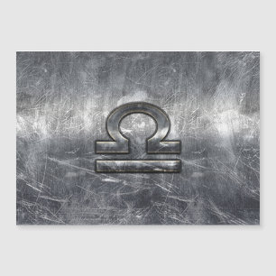 Carte Magnétique Symbole zodiaque de la bibliothèque de style métal