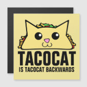 Carte Magnétique Tacocat à l'envers (Devant / Derrière)
