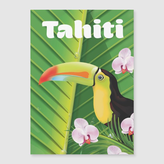 Carte Magnétique Tahiti Toucan (Devant)