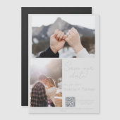 Carte magnétique, Taille : 5" x 7", Enveloppes : B (Devant / Derrière)