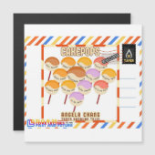 Carte Magnétique Taper:CakePops Hello From ELO2025 (Devant / Derrière)