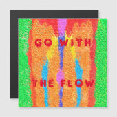 Carte Magnétique Tapis et chiffons Art pur abstrait suprême (Devant / Derrière)